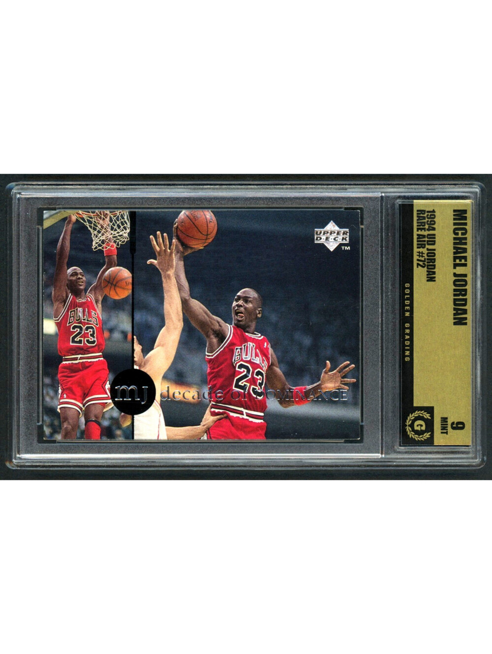 1994 Upper Deck MJ Rare Air #72 Michael Jordan Bulls HOF Graded Mint 9